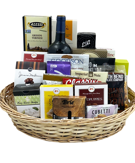 Gourmet Basket with Wine