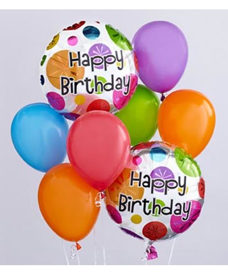 If you want to celebrate someone special, get this colorful Balloon Bouquet basket! It arrives with three mylar balloons and five latex balloons. 