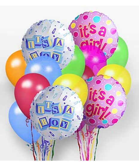 Baby Balloon Bouquet Basket