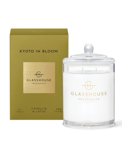 Glasshouse Candle - Kyoto in Bloom - Camellia & Lotus 13.4oz