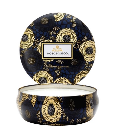 Voluspa Candles - 3 Wick Candle Tin Moso Bamboo