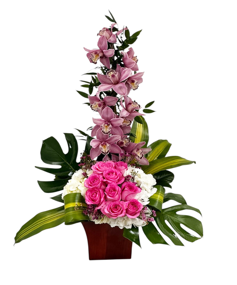 Roses, Orchids & Hydrangea