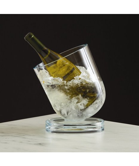 Wine Chiller Glass Slanted Design, Miami (FL) Same-Day Gift Delivery